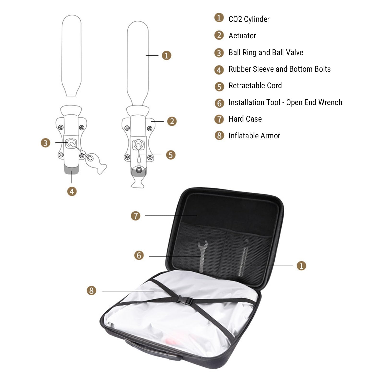 RiToEasysports Chaleco para Montar a Caballo, Chaleco Inflable con Airbags Ecuestres a Prueba de Impactos para Jinetes Jóvenes