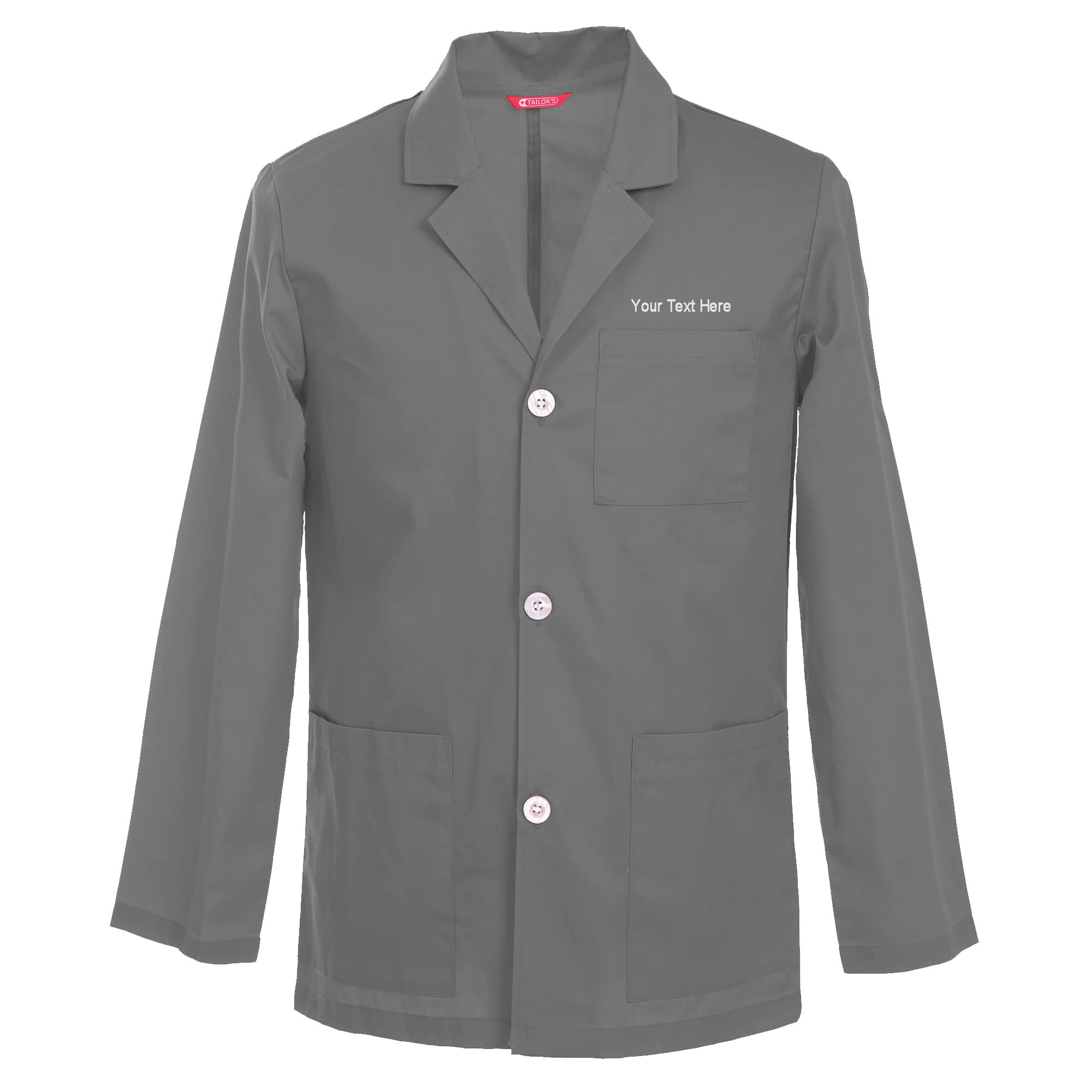Men's Custom Personalized 31 Inch Consultation Lab Coat - Add Your Embroidered Text