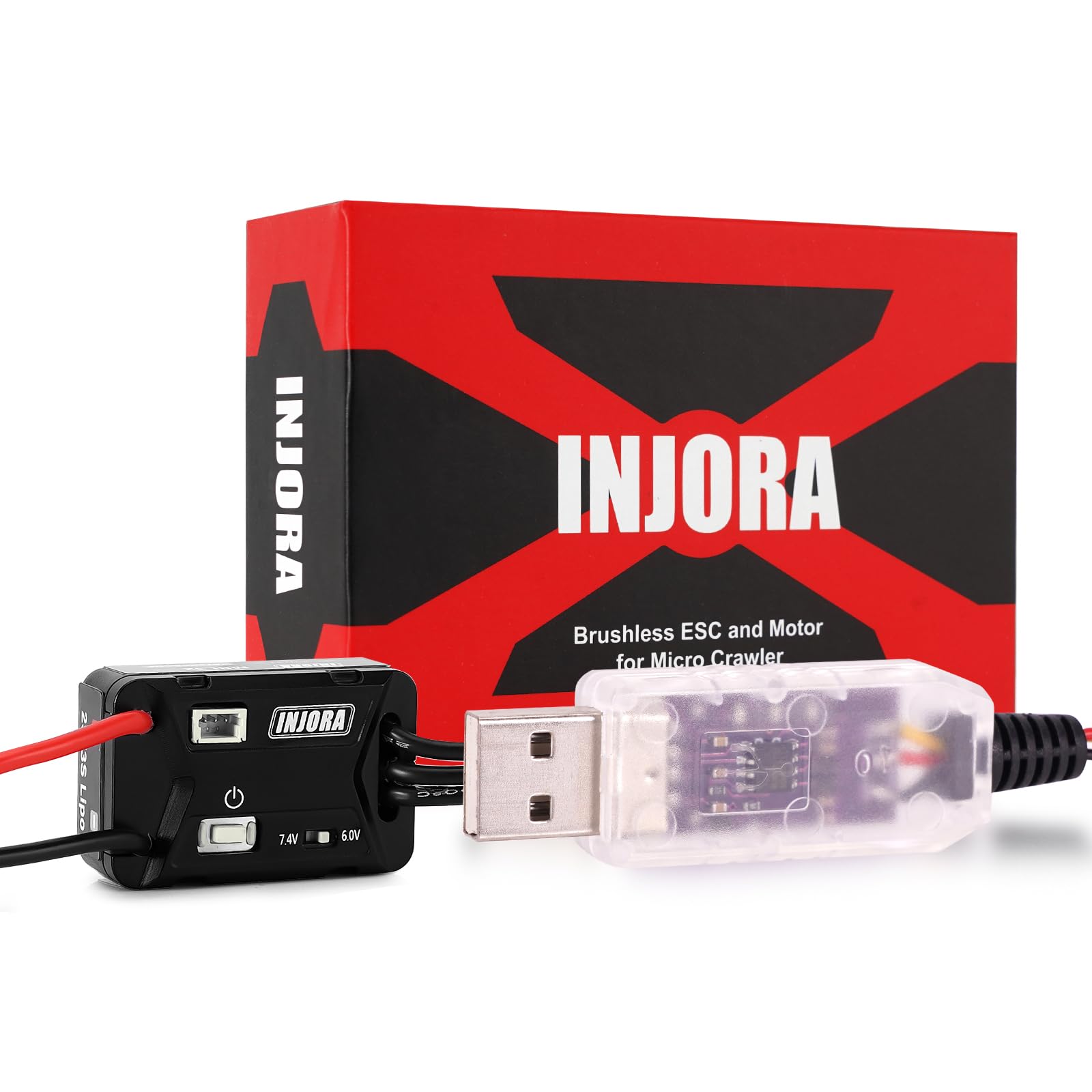 INJORA MBL32 G2 Waterproof Micro Brushless ESC with Tutorial for 1/24 1/18 RC Crawlers TRX4M Ascent18 SCX24