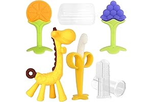 Chuya Teethers (4 Pack) Best Teething Toys for Baby (4 Pack) With...