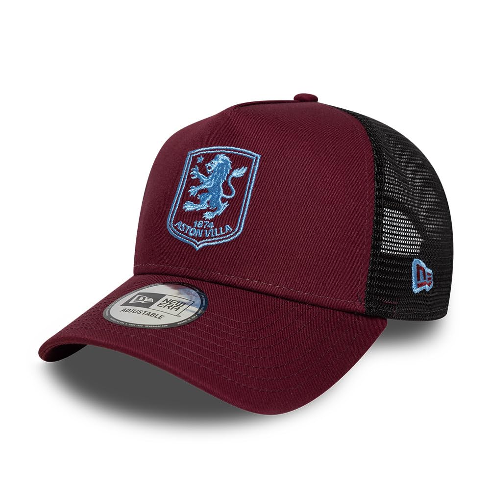 New Era Unisex Dark Red Adult's 9Forty Trucker Core Aston Villa Football Club Trucker Baseball Cap Hat