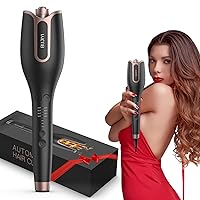 BUJIYI Arricciacapelli Automatico,Ferro Arricciacapelli, 4 Impostazioni di Temperatura Regolabili