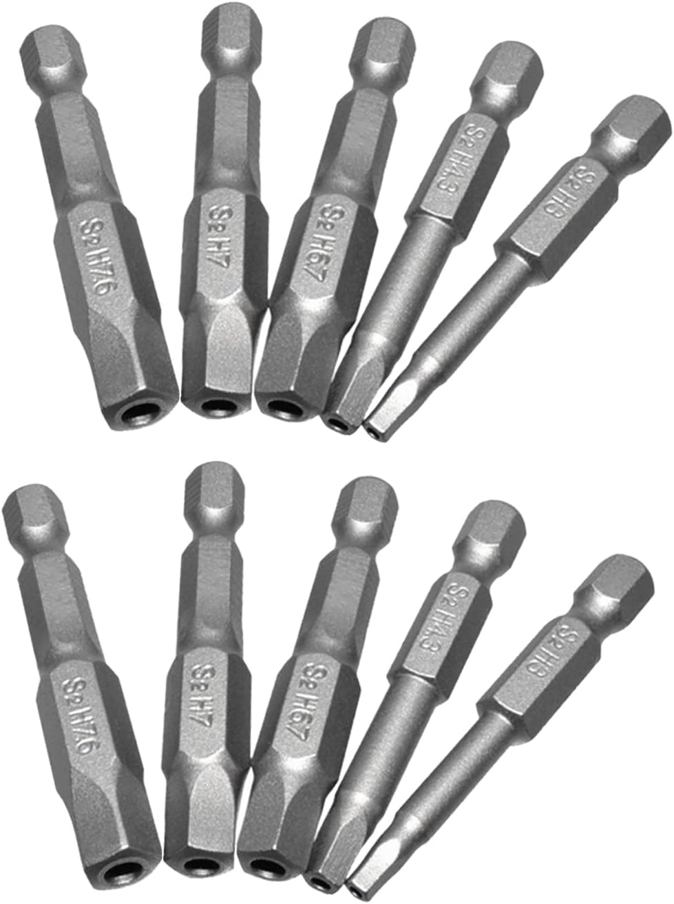 SeonFook 10pcs Pentagon Head Screwdriver Bits Set Pentagonal