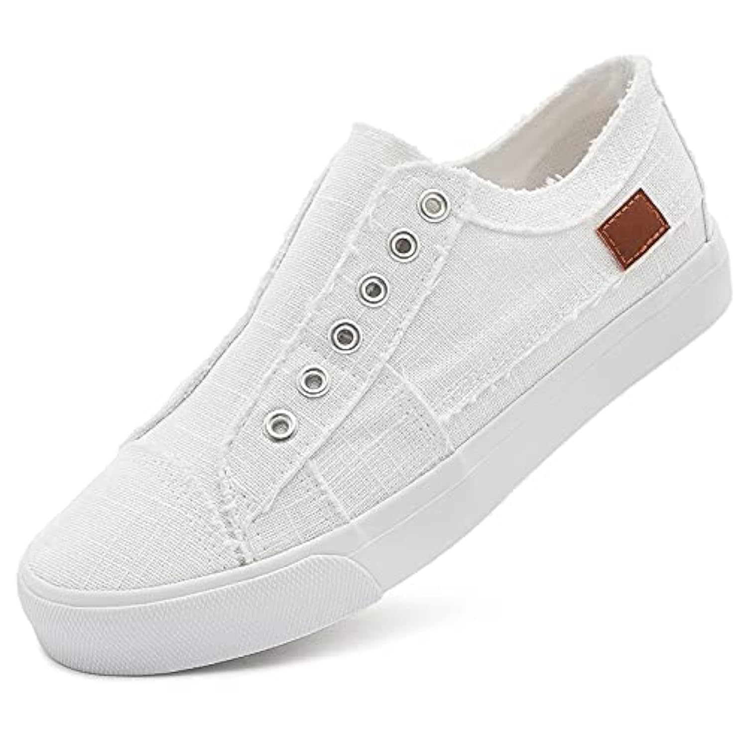 Women's Slip on Shoes Non Slip Fashion Canvas Sneakers Low Top Casual Shoes