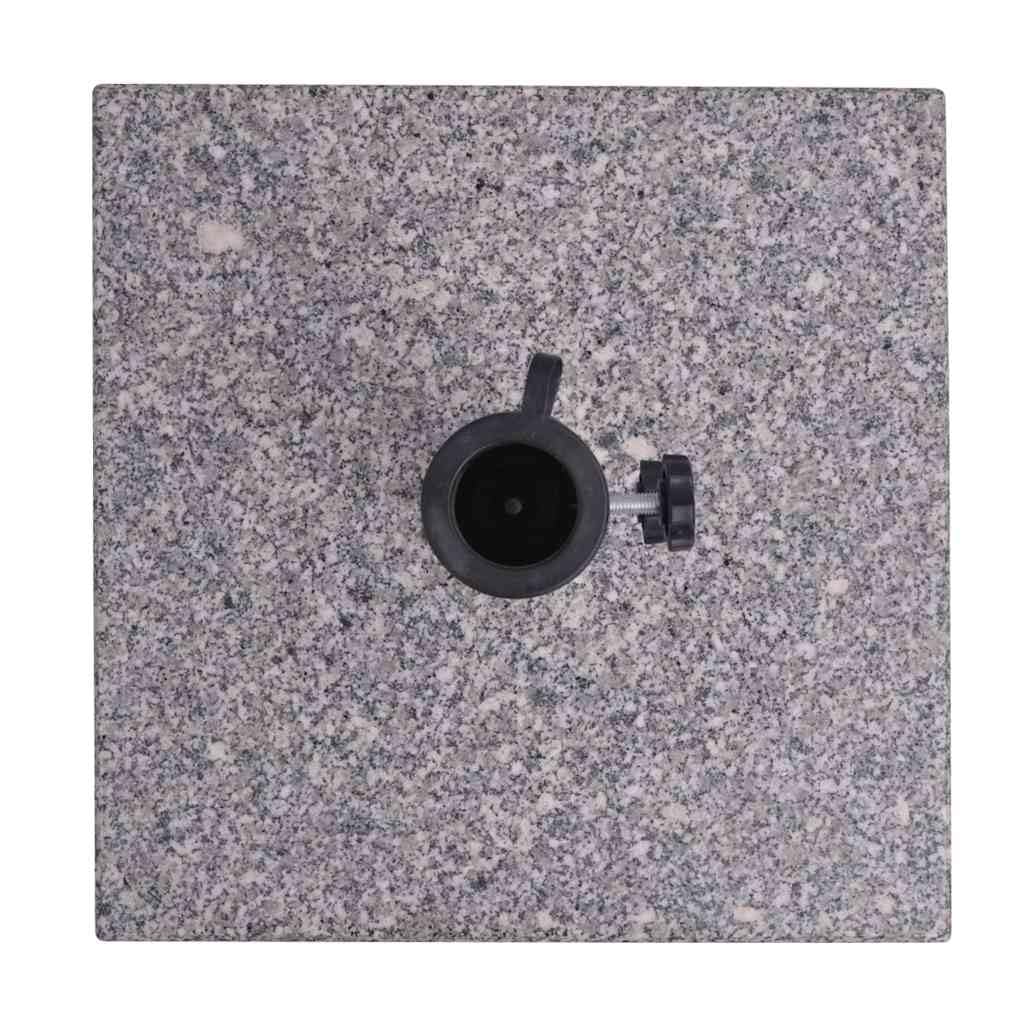 Pie de Parasol de Granito, Cuadrado 20 Kg Peso 20 kg Modelo Sin Ruedas