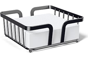 Napkin Holder for Table, Kitchen Napkin Holders for Paper Napkins, Napkin Dispenser,...