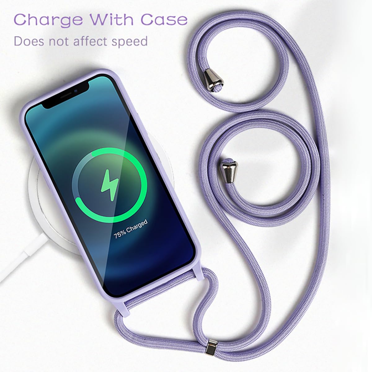 HGH Custodia In Silicone Per IPhone 15 Pro Max Con Cordino – Morbida E Antiurto Con Fodera In Microfibra - 4