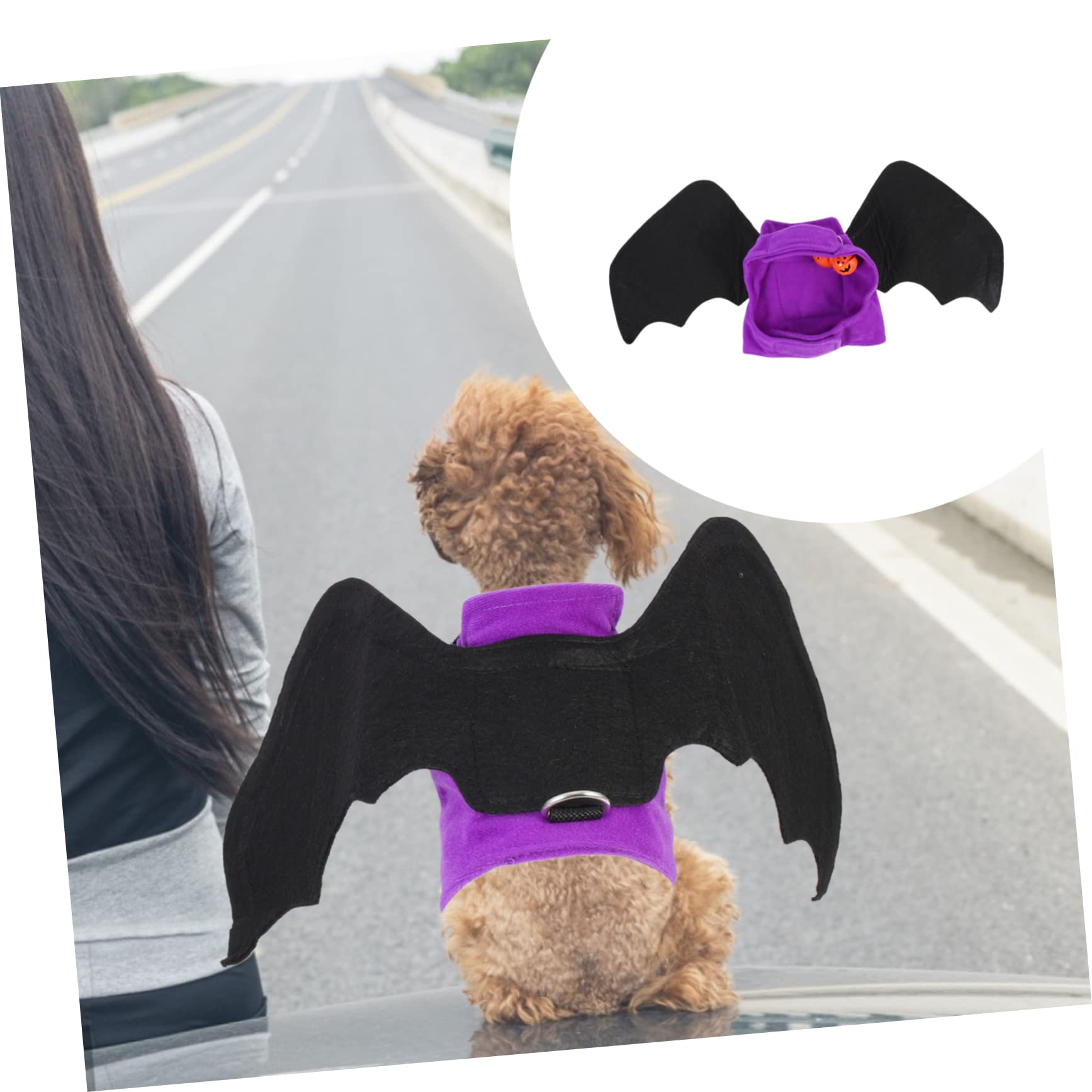 YARNOW 5 Pz Vestiti per la Pipistrello costumi halloween costume halloween costume da gatto diavolo da pipistrello per cani da compagnia arredamento da o cane