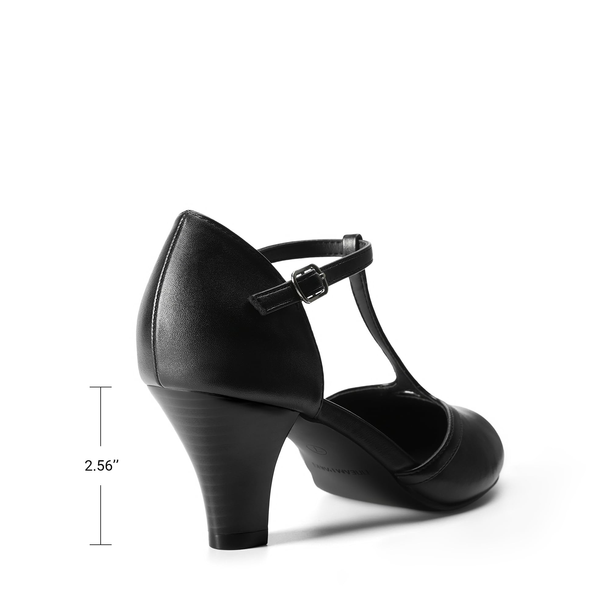 DREAM PAIRS Zapatos de Tacón Mujer Comodos Vestir, Tacones Mujer Tacon Mujer con Correa en el Tobillo