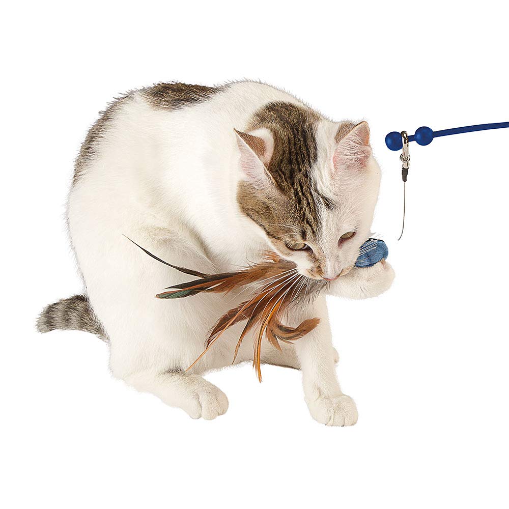 Ferplast Gioco per Gatti RAPTOR, Gioco Gatto Elettronico ed Automatico, Giocattolo Interattivo con Varie Velocità, Ø 48 x 34 cm
