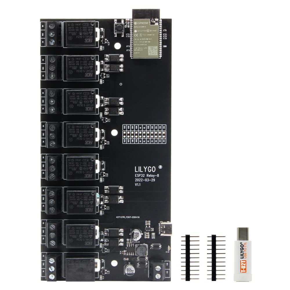 LILYGO TTGO T-Relay 5V 8 Canali Modulo Relè ESP32 Wireless Modulo DC Scheda di Sviluppo WiFi BLE Telecomando