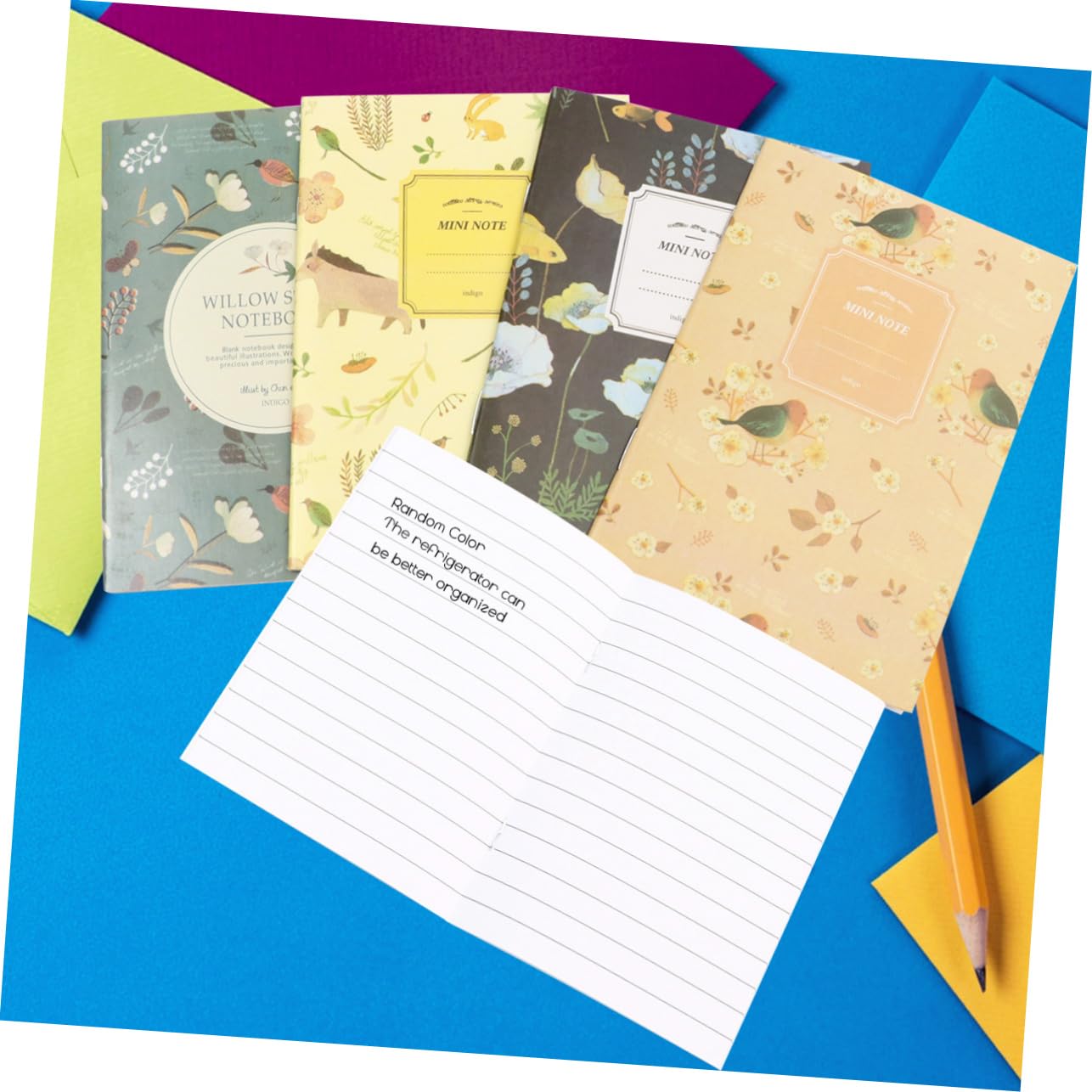 TEHAUX 2 Ensembles Mini Cahier Petit Carnet Journal Mini-livres Livre Planificateur Quotidien Carnet De Notes Livre De Pratique 50 Pièces * 2
