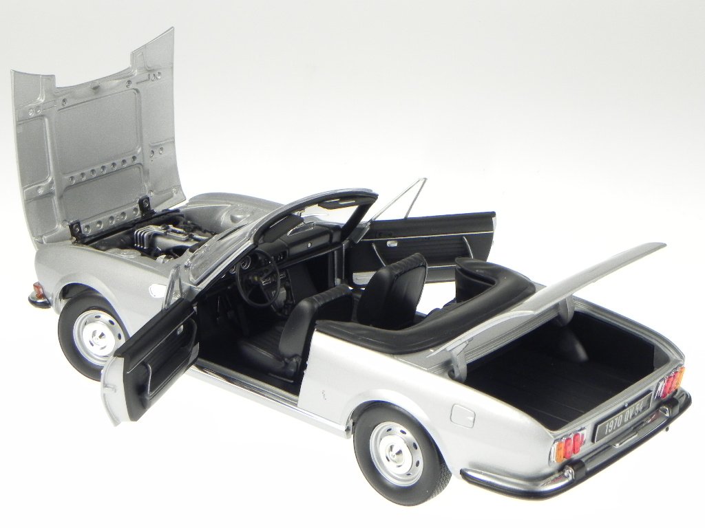 Amazon | 1971 Peugeot 504 Cabriolet Grey 1/18 by Norev