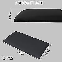 Vista 2 de Paneles tapizados para cabecero, 12 paneles de 7.8 x 15.7 pulgadas, paneles acolchados de pared para niños, cabecero de cama 3D anticolisión montado