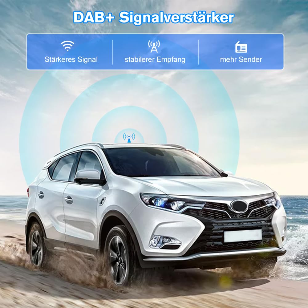 DAB+ Antenne für Android Radio, Digtial DAB Autoradio Antenne