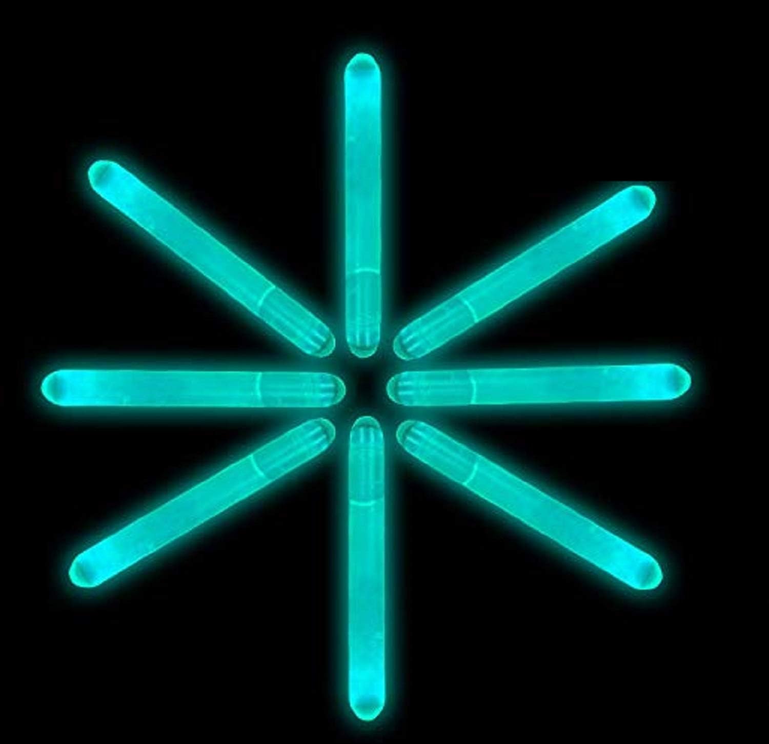 2 Inch Mini Glowsticks - Ultra Bright Glow in The Dark Party Favors Neon Light Sticks - Freshly Made Illuminating Water Proof Fluorescent Sticks Brightest 4-6 hrs (Aqua, 100 Glow Sticks)