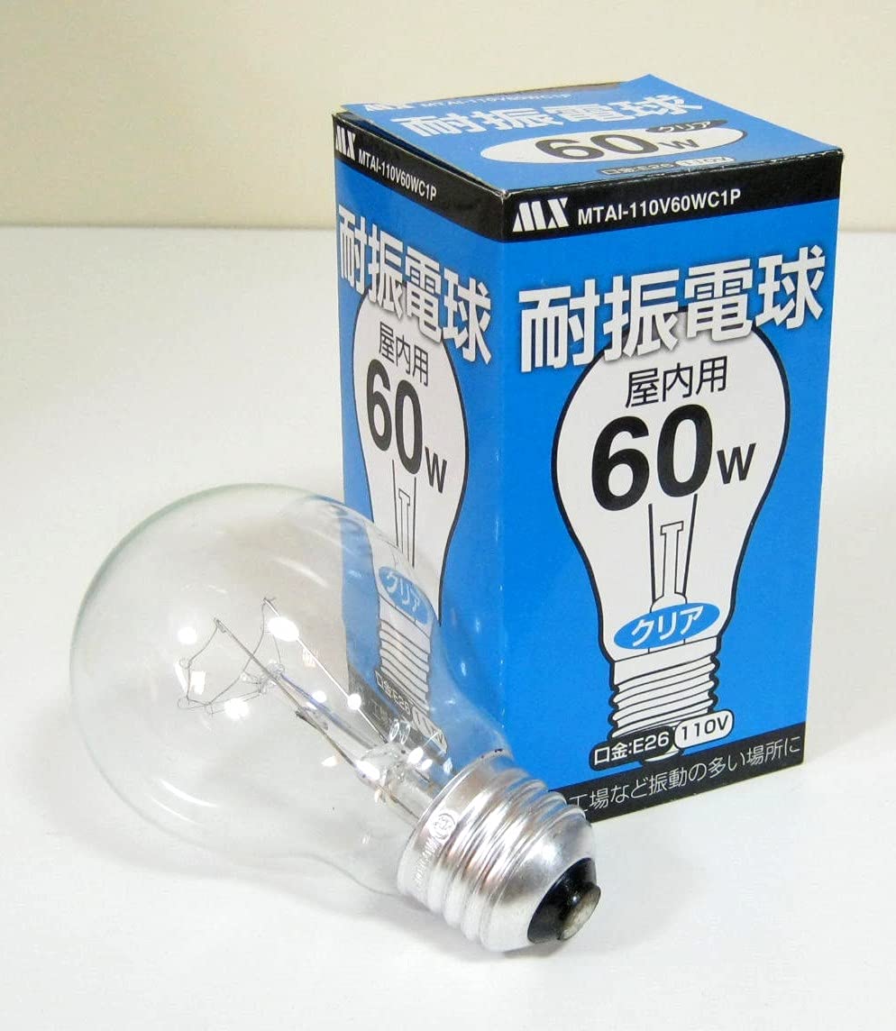 Amazon | 耐震電球・屋内用60W形クリアタイプ10個/セット・MTAL