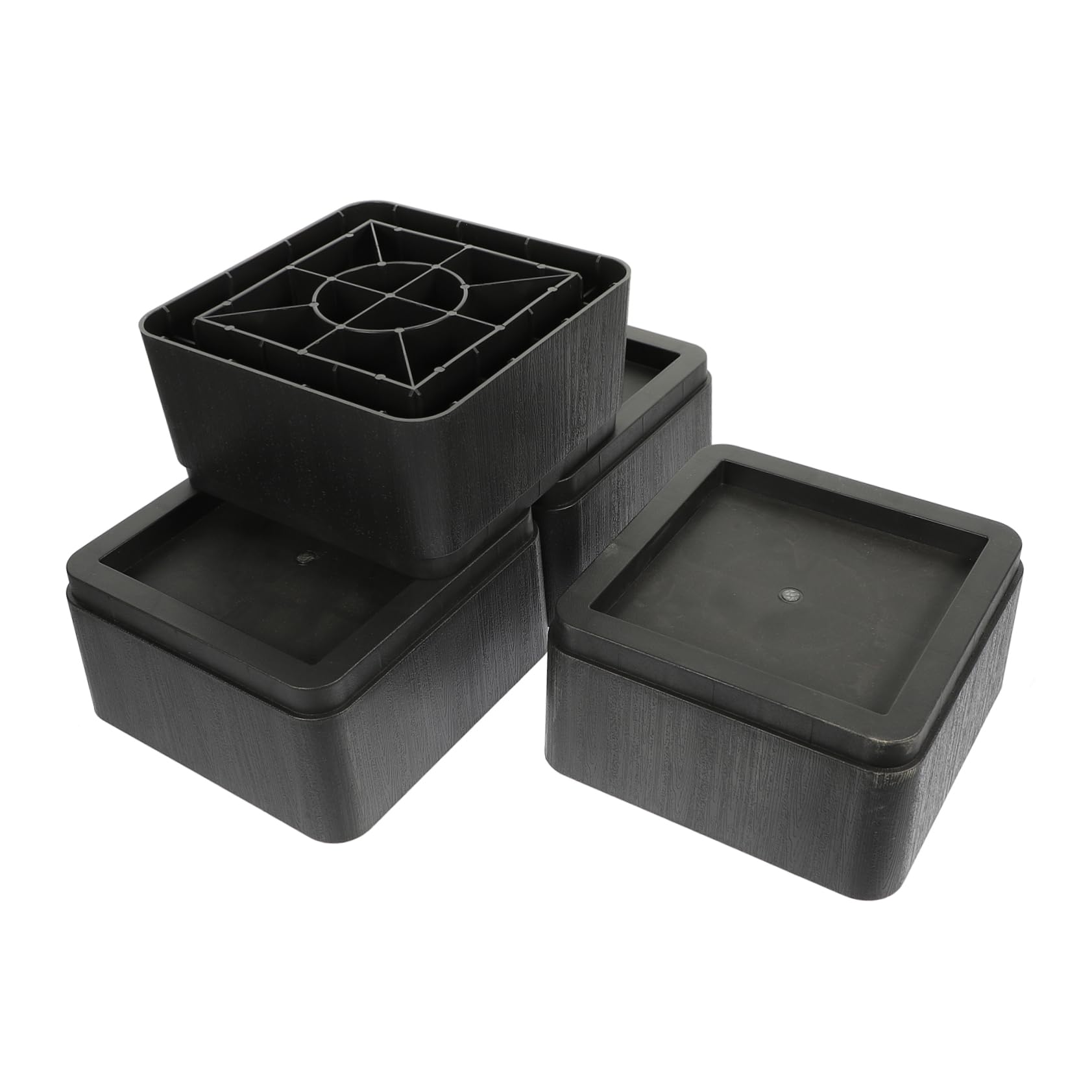 CIYODO 4pcs Bed Furniture Risers Height Couch Foot Pads Desk Table Lifts for Increased Flexibility Non Slip Base for Living Rooms and Kitchens