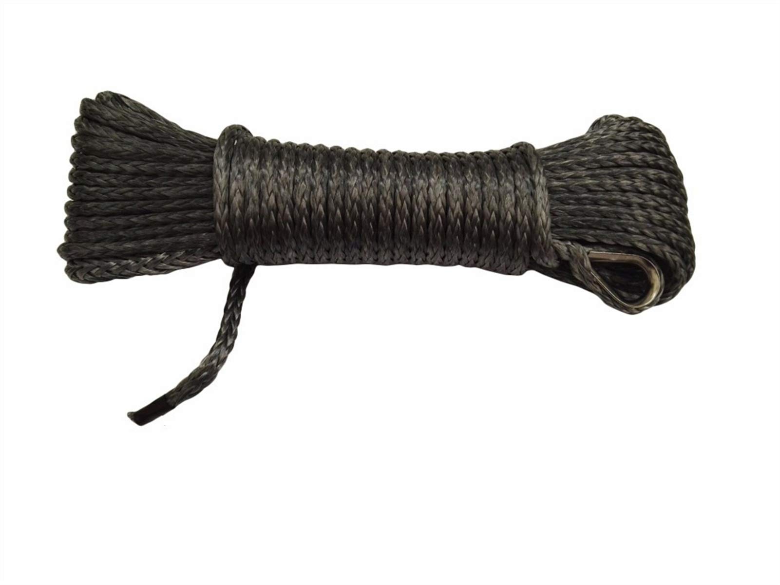 Winch Rope, Grey 5mm*15m Rope for ATV Winch, Line. Cable, Extension