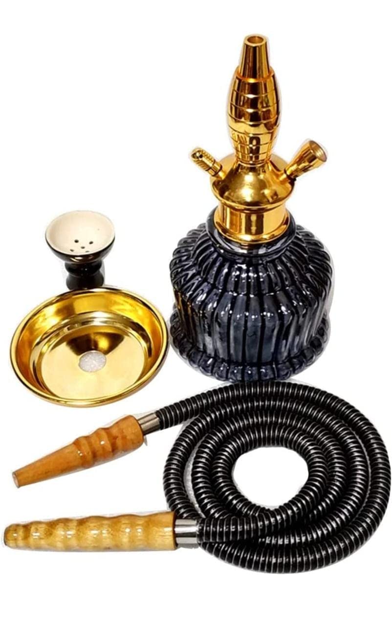 Buy Hookahs 16 Inch Glass QTand Metal Smoking Hookah Waterpipe with