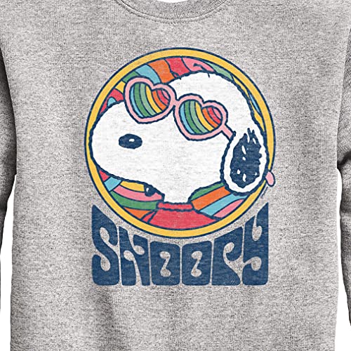 HYBRID APPAREL - Peanuts - Groovy Snoopy - Toddler And Youth Crewneck Fleece Sweatshirt3