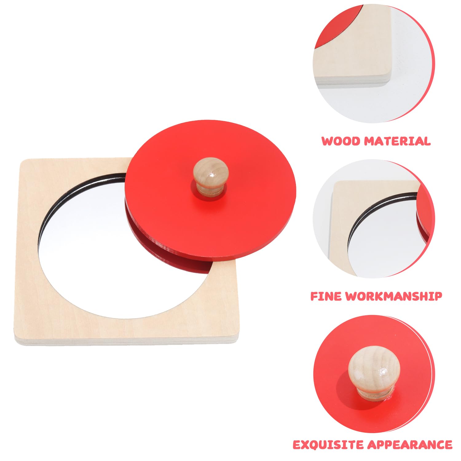 Miroir Montessori Sensoriel pour Bébé - Jouet Nouveau-né avec Miroir - Idée Cadeau pour Nouveau-né