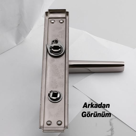 Nisa Gül WC Banyo SAĞA UYGUN İç Kapı Kolu (1 TAKIM) Kendinden Kilitli Uyumlu Tuvalet Banyo Kolu