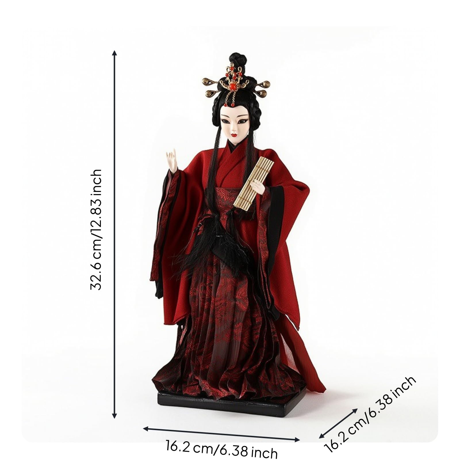 Figura Drama China corativo Estatuilla, Muñeca De Porcelana China Antigua - Cuatro Bellezas Talentosas CAI Wenji