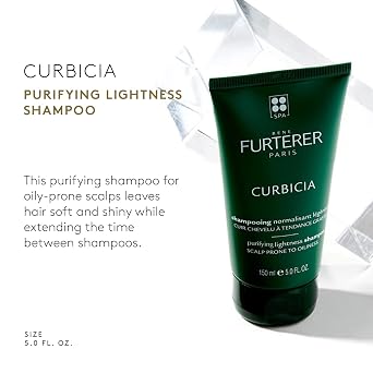 شامبو Rene Furterer CURBICIA Purifying Lightness - لفروة الرأس الزيتية - التحكم في الزهم - 5 فلوريدا. أونصة.
