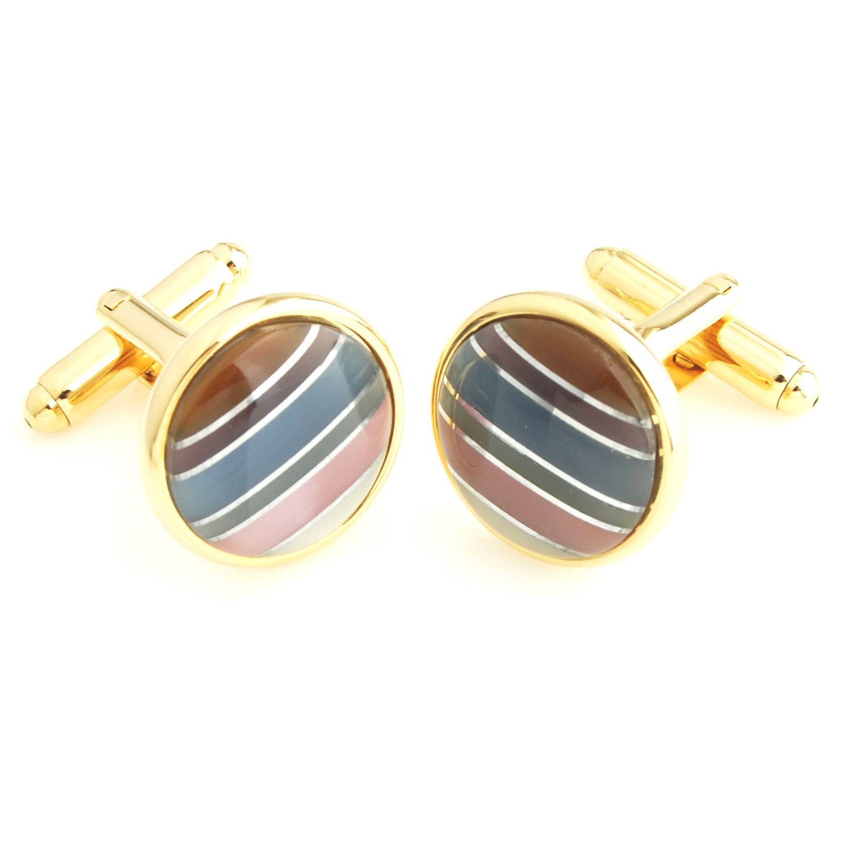 Peluche Opulence at its best: Studded with Multiple Stone (Semi-Precious) Cufflinks for Men (B01BOM5NG8) Amazon Price History, Amazon Price Tracker