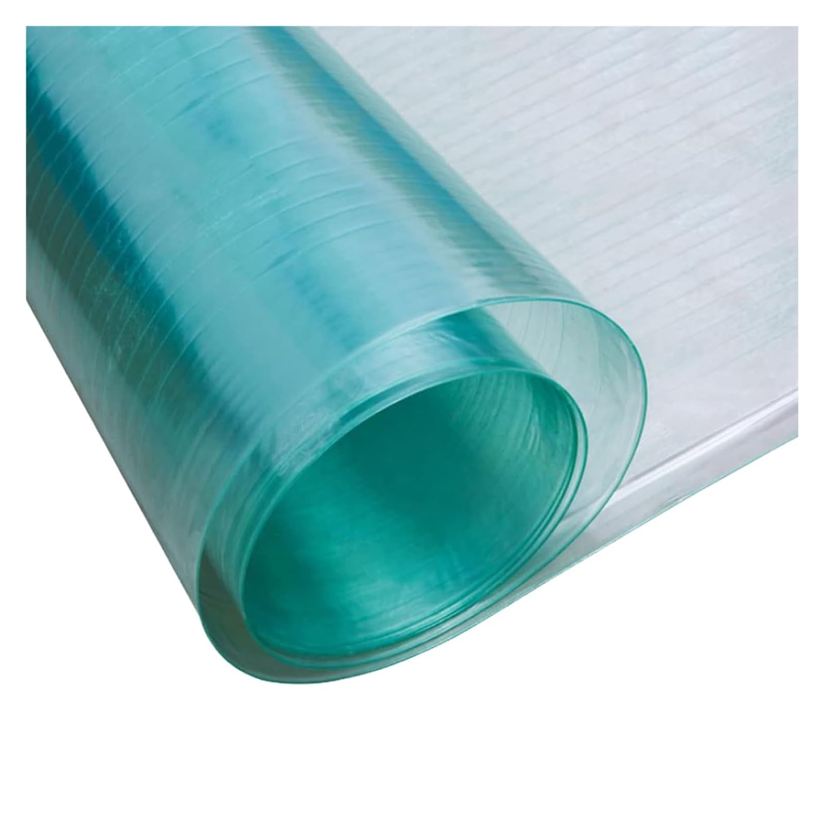 Rlinz Clear Frp Roof Sheet 0.8Mm Glassfiber Panel, Polycarbonate Roofing Sheet Strong Impact Shatterproof, For Greenhouse Carport(0.5X5m/1.64X16.4ft)
