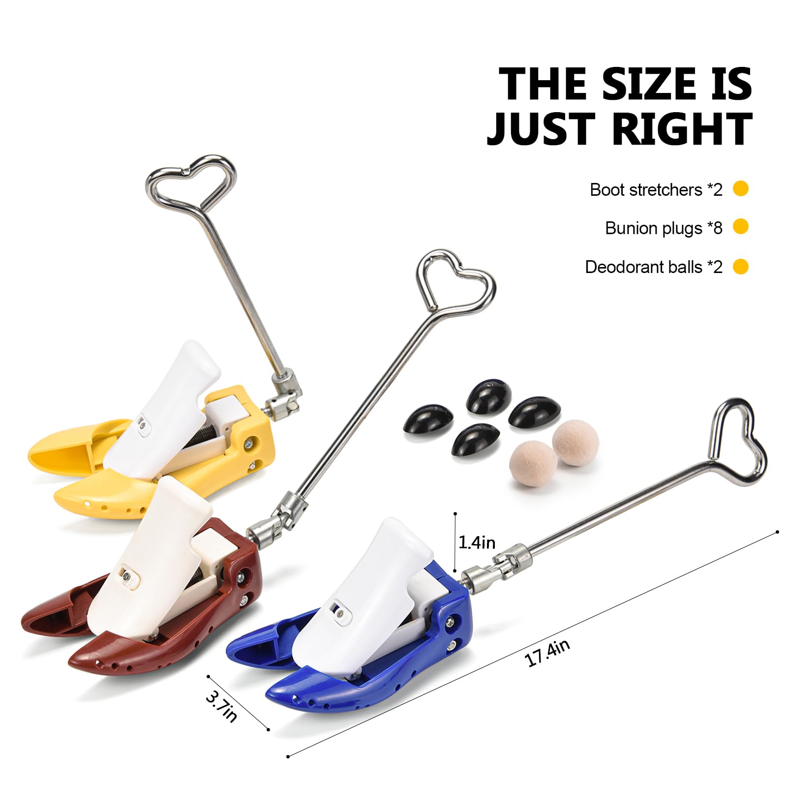 Schuhspanner für Damen und Herren, professioneller Erweiterer, verstellbare Höhe, Spann und Breite, Cowboystiefel, Schuhspanner für dicke, breite Füße, einfach zu tragen