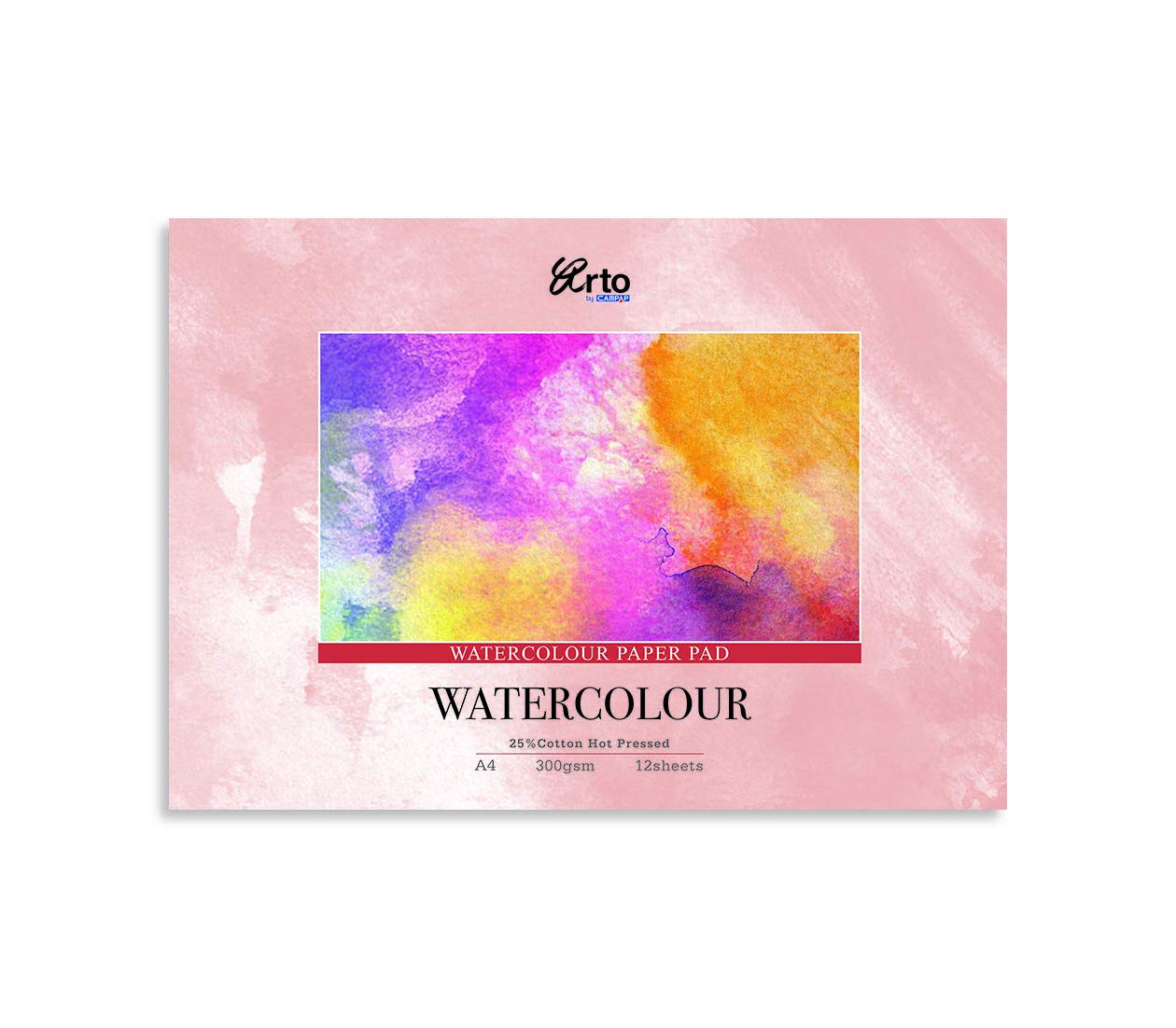 Campap Arto Watercolour Paper pad 12 Sheets (25% Cotton, hot Pressed) 300 GSM (B08BYS63CH) Amazon Price History, Amazon Price Tracker