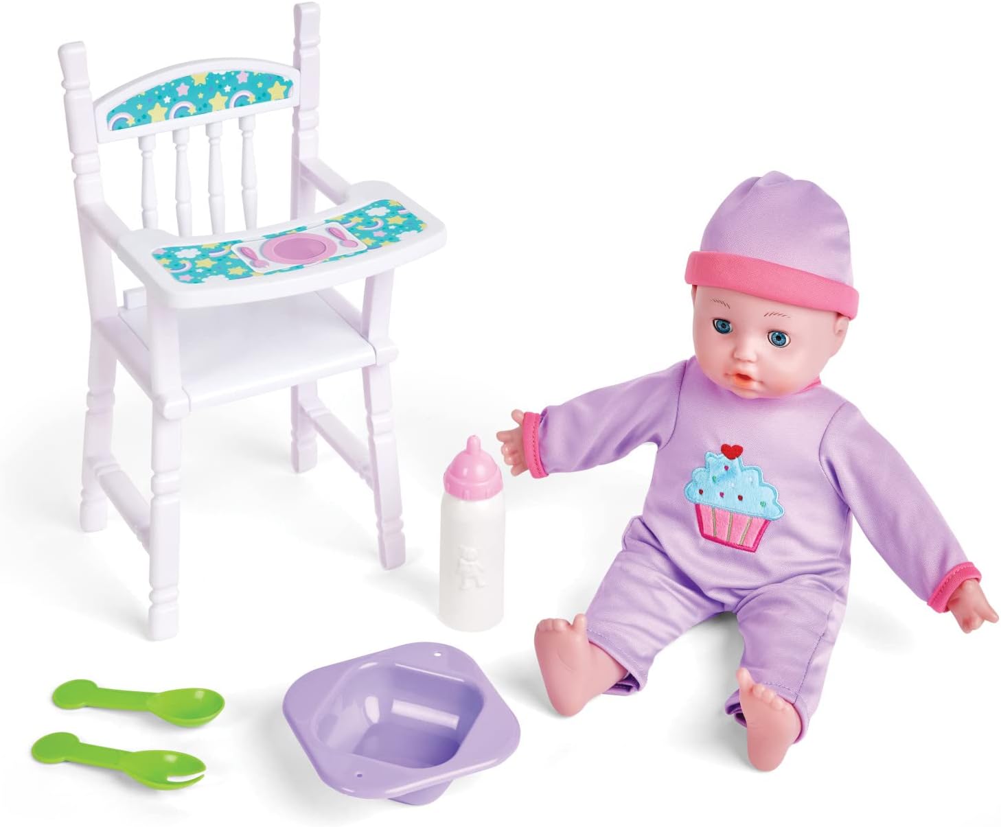 Kidoozie Mealtime Baby Playset Interactive Doll Feeding