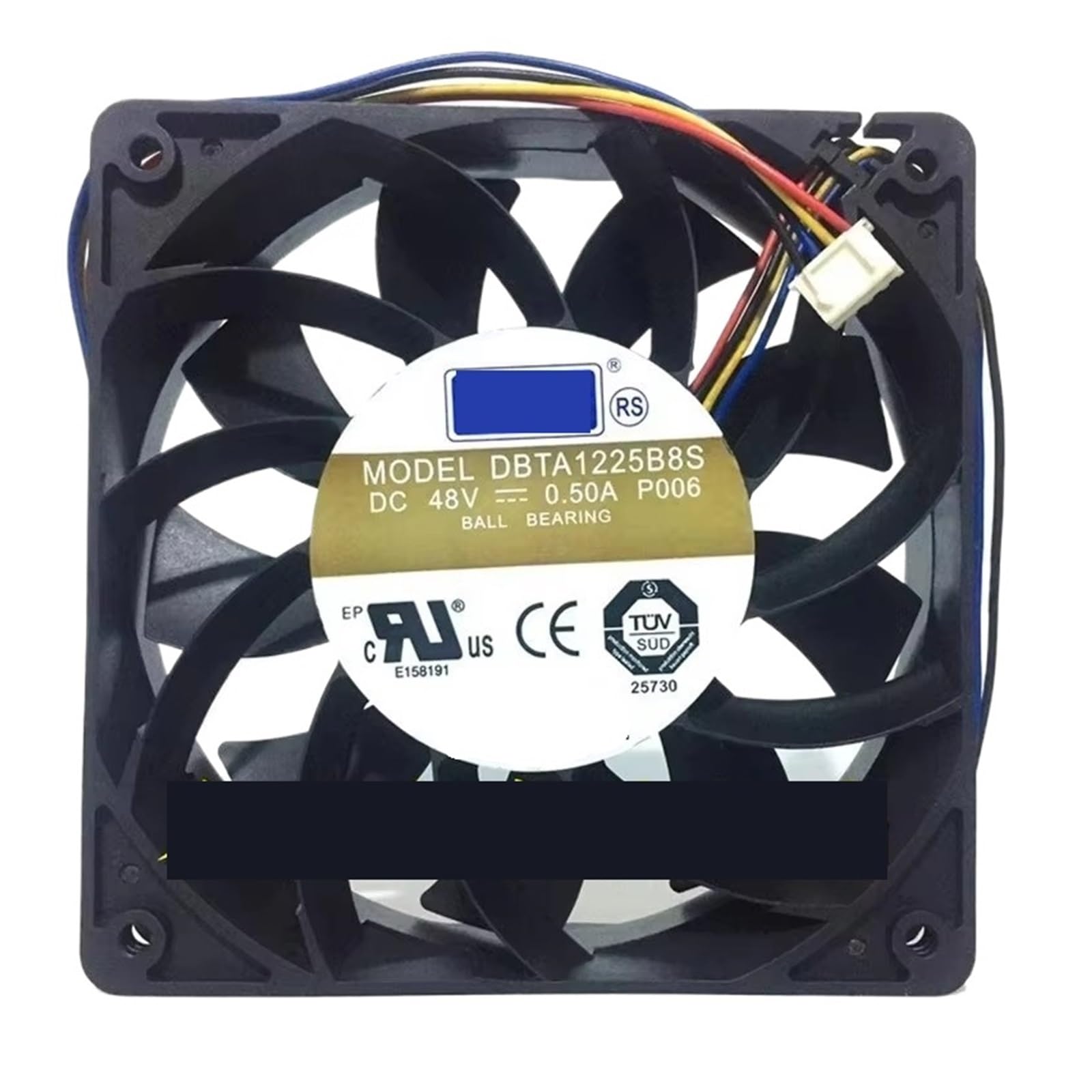 ZBWZXBDJ 12CM 120 * 120 * 25MM 48V 0.50A 4-wire cooling fan DBTA1225B8S