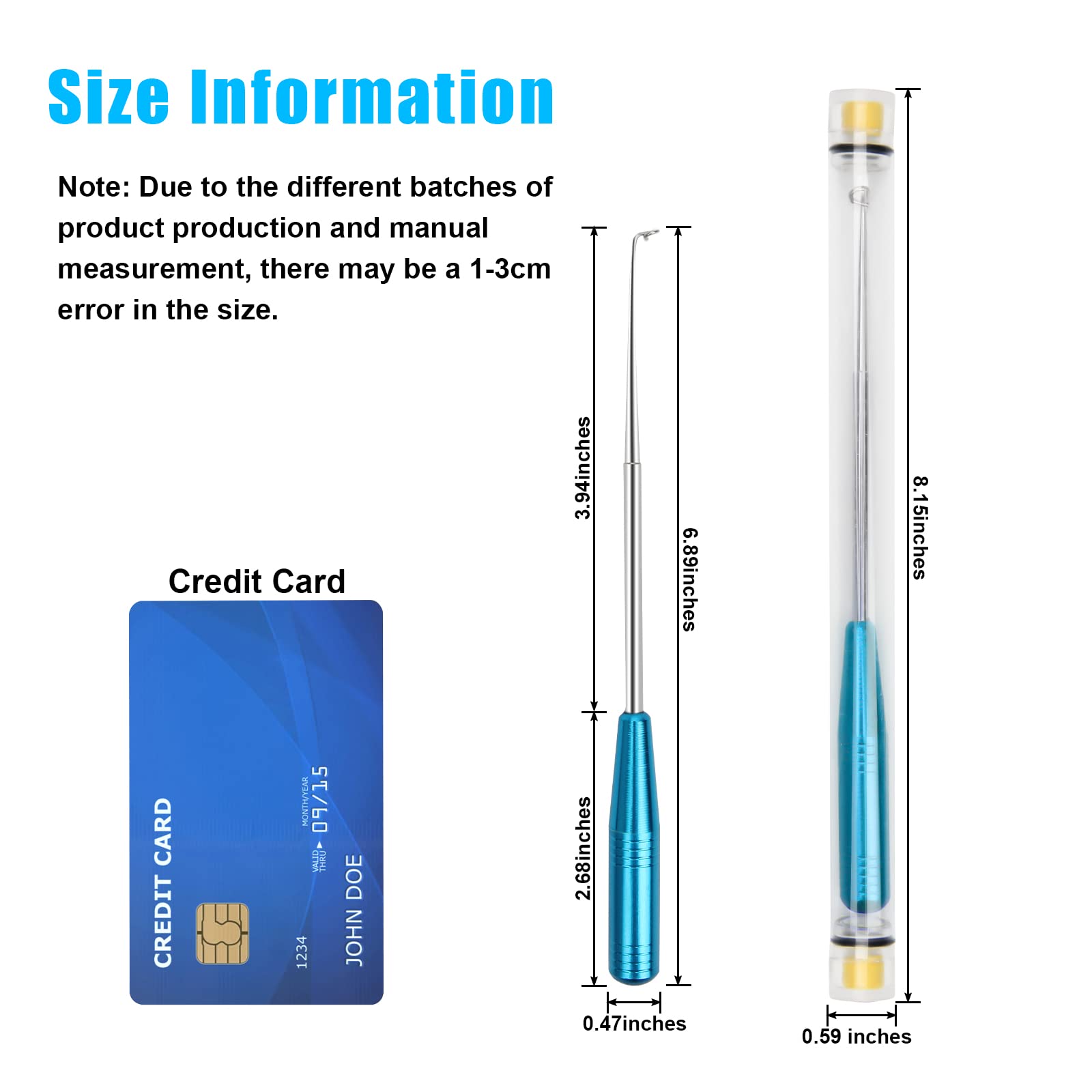 Fishing Hook Remover Tool, Boyistar 8PCS Fishing Hook Quick Removal Descending Device, Security Extractor Fishhook Disconnect Removal Tool with Storage Tubes