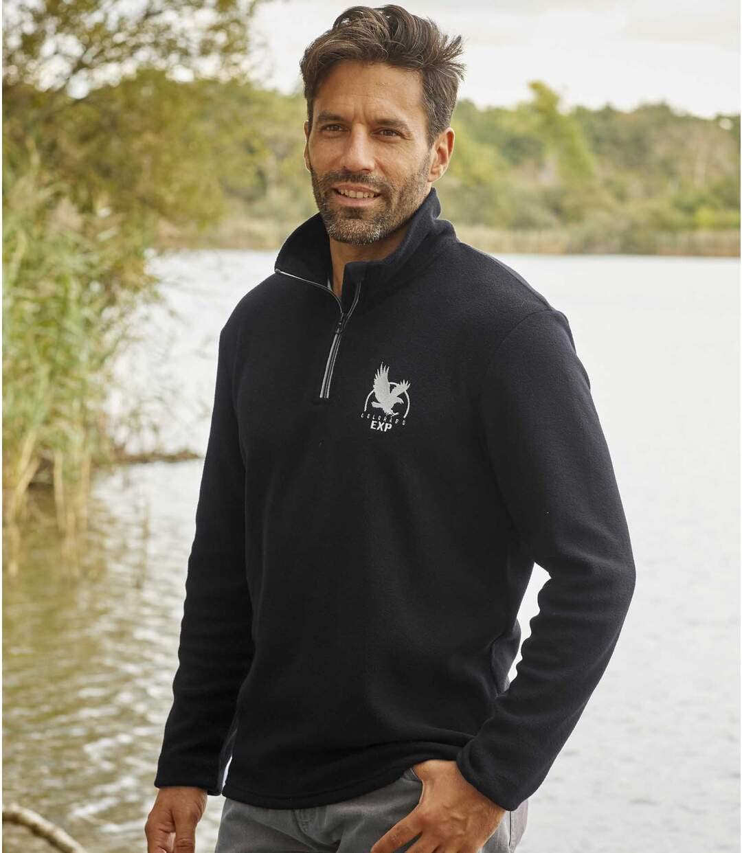 ATLAS FOR MEN - Set di 2 Maglioni in Pile da Uomo - Ultra Leggero e Caldo - Maglione a Collo Alto con Zip - Ideale per l'inverno/Viaggio - Disponibile in Taglie Grandi