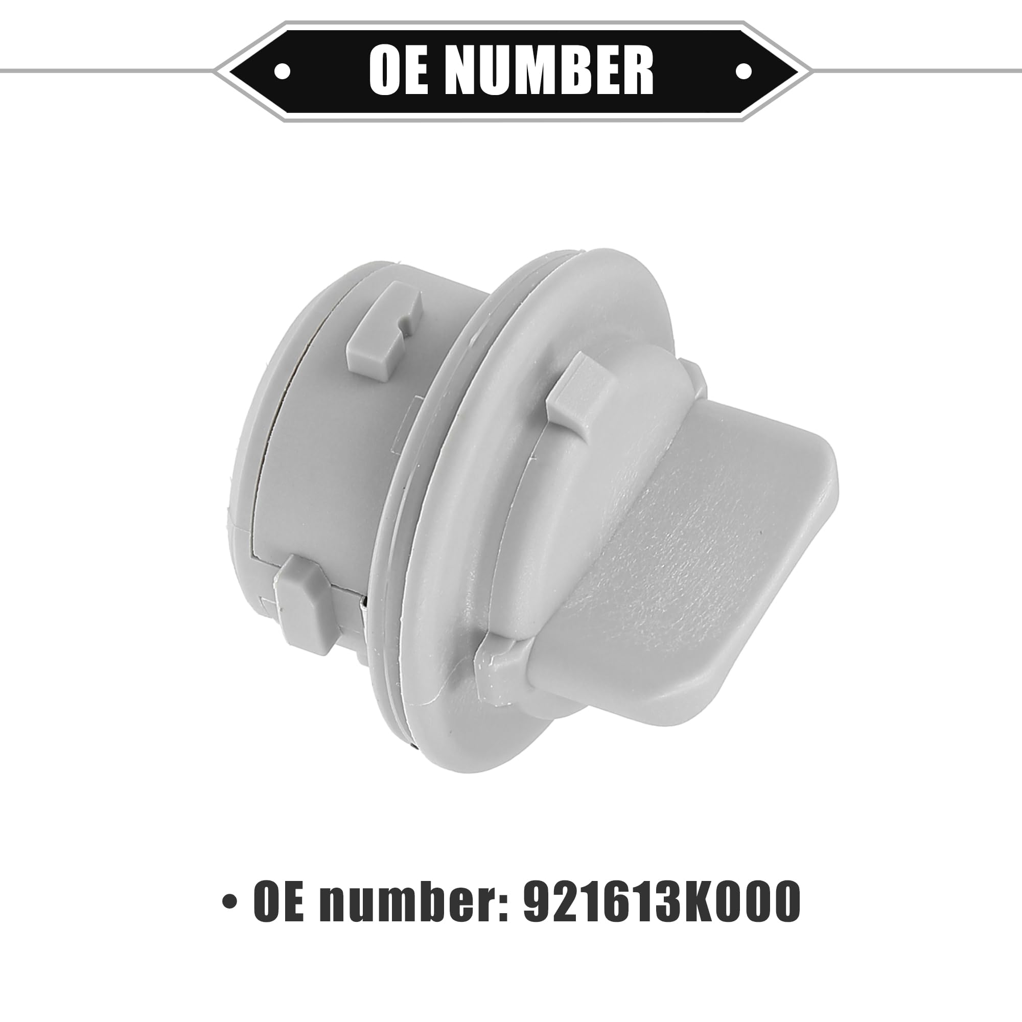Motoforti Portalampada Per Lampadina Segnale Parcheggio Compatibile Con Hyundai Coupe (2010-16) E Veloster (2019-21) - Ricambio N.92161-2M000, Grigio, In ABS