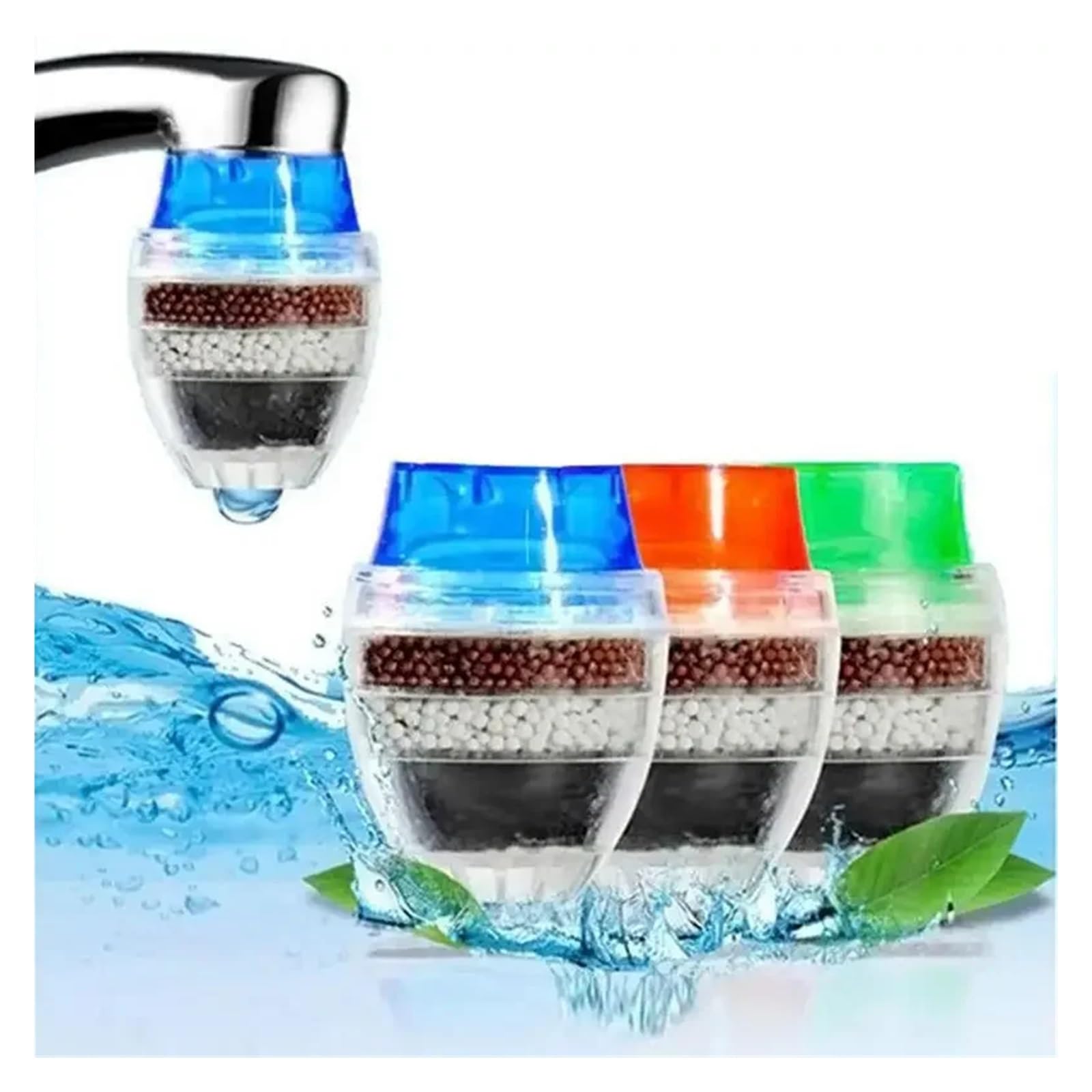 VNJUGF Küchenarmatur Wasserhahn Wasserreiniger Wohnaccessoires Wasserreiniger Filter Aktivkohle Wasserreiniger Filtration wanglan(rot)