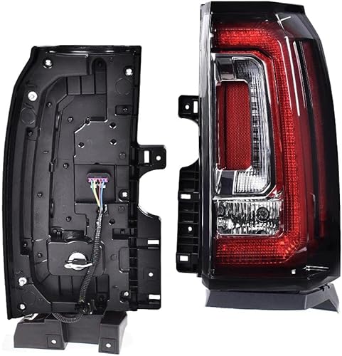 Miniatura 9 de CHEDA Luz trasera LED con bombilla compatible con GMC YukonYukon XL 2015 2016 2017 2018, lado derecho del pasajero CAPA, 84536243, GM2801268