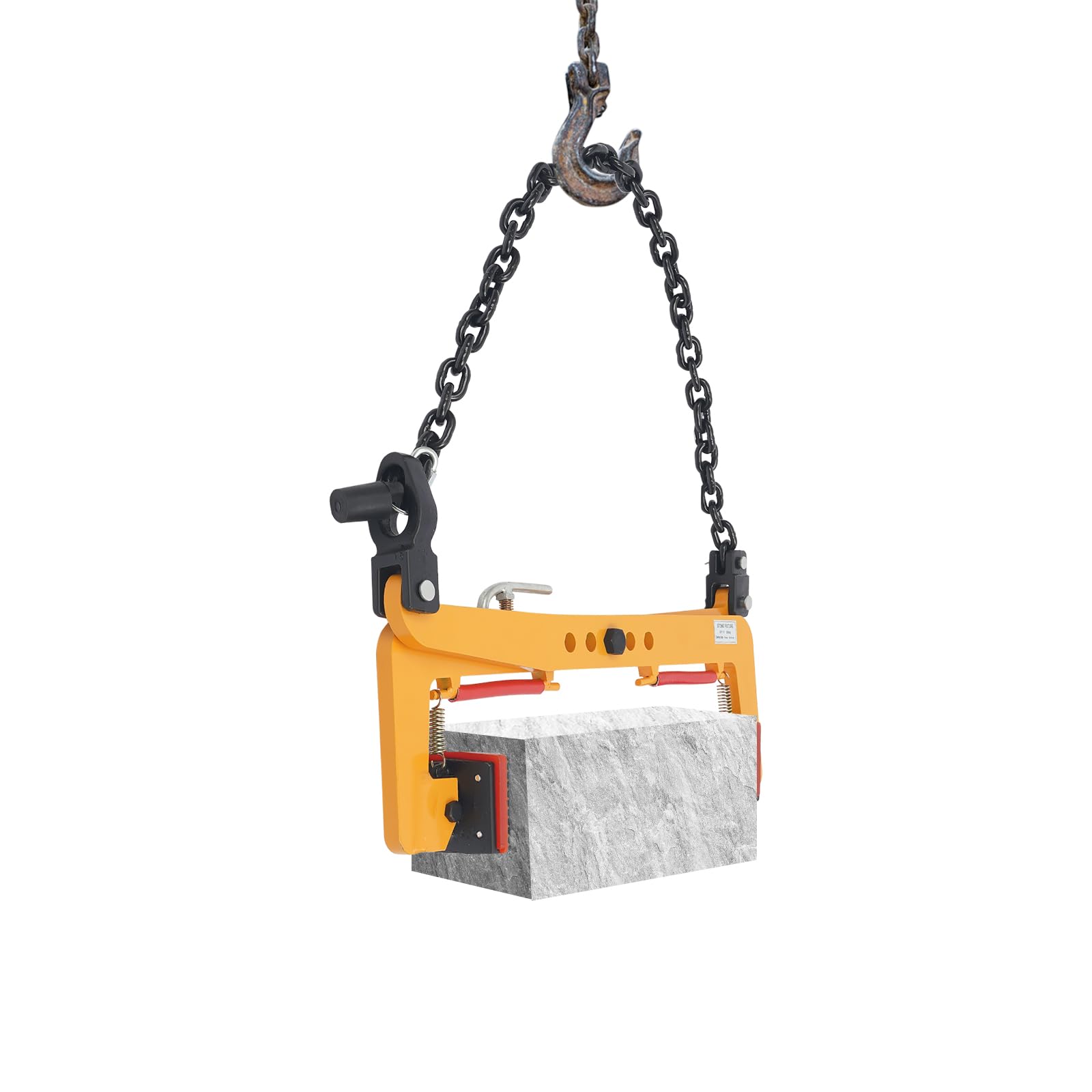 Pinza di fissaggio da 325 kg, morsetto di estrazione per pallet, ganasce regolabili in gomma 12 – 36 cm, morsetti di sollevamento verticali, pinza per sollevamento marciapiede, supporto per gru da