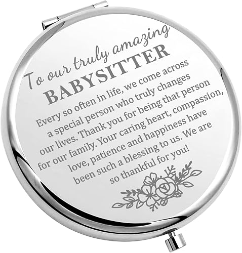 CHOORO Regalo de niñera para proveedores de guardería, regalo de niñera para un espejo de bolsillo verdaderamente increíble para niñera
