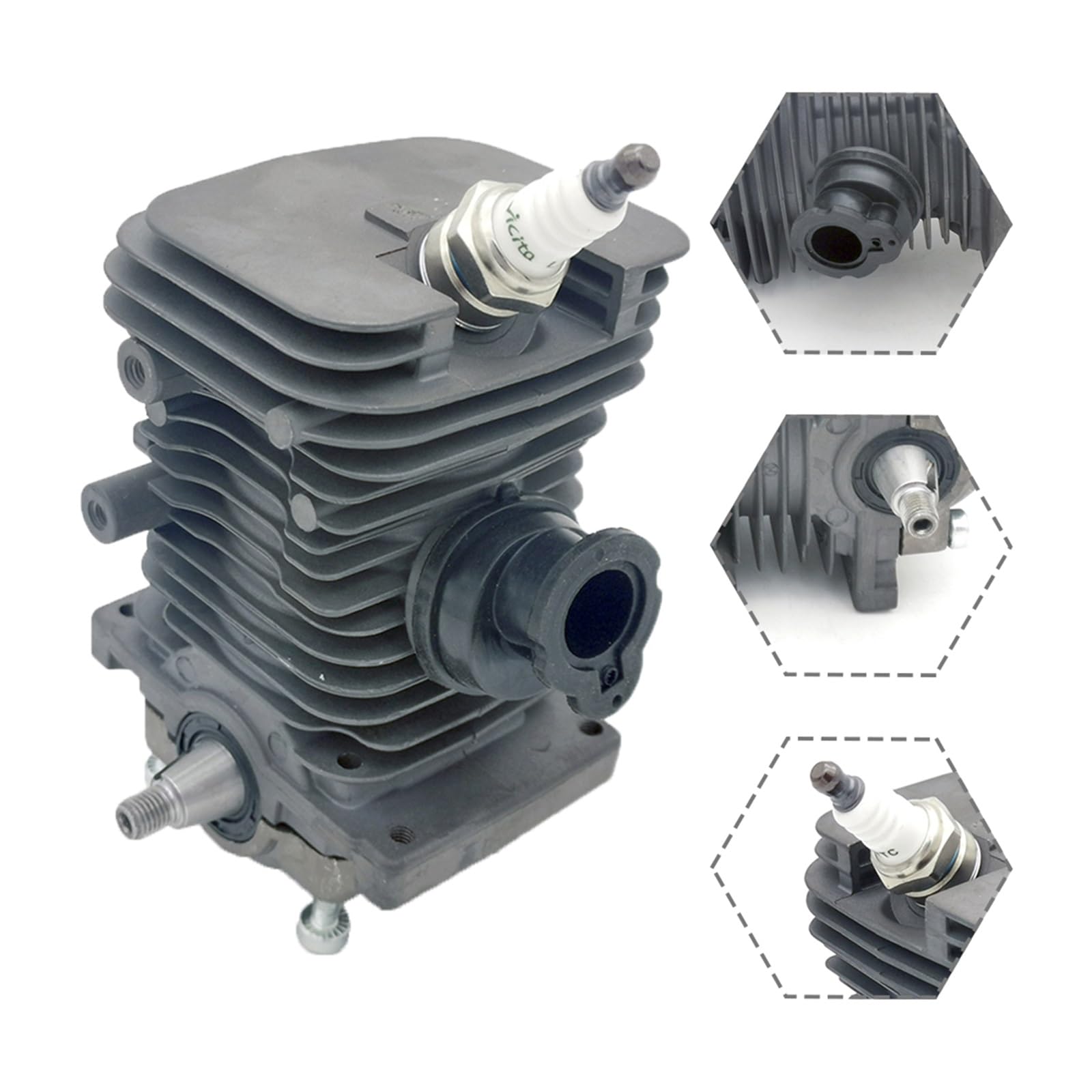 38mm silnik Cylinder silnika tłok zestawy wału korbowego do pilarek Stihl MS180 MS180 018 piła łańcuchowa gazowa piła łańcuchowa wymień części