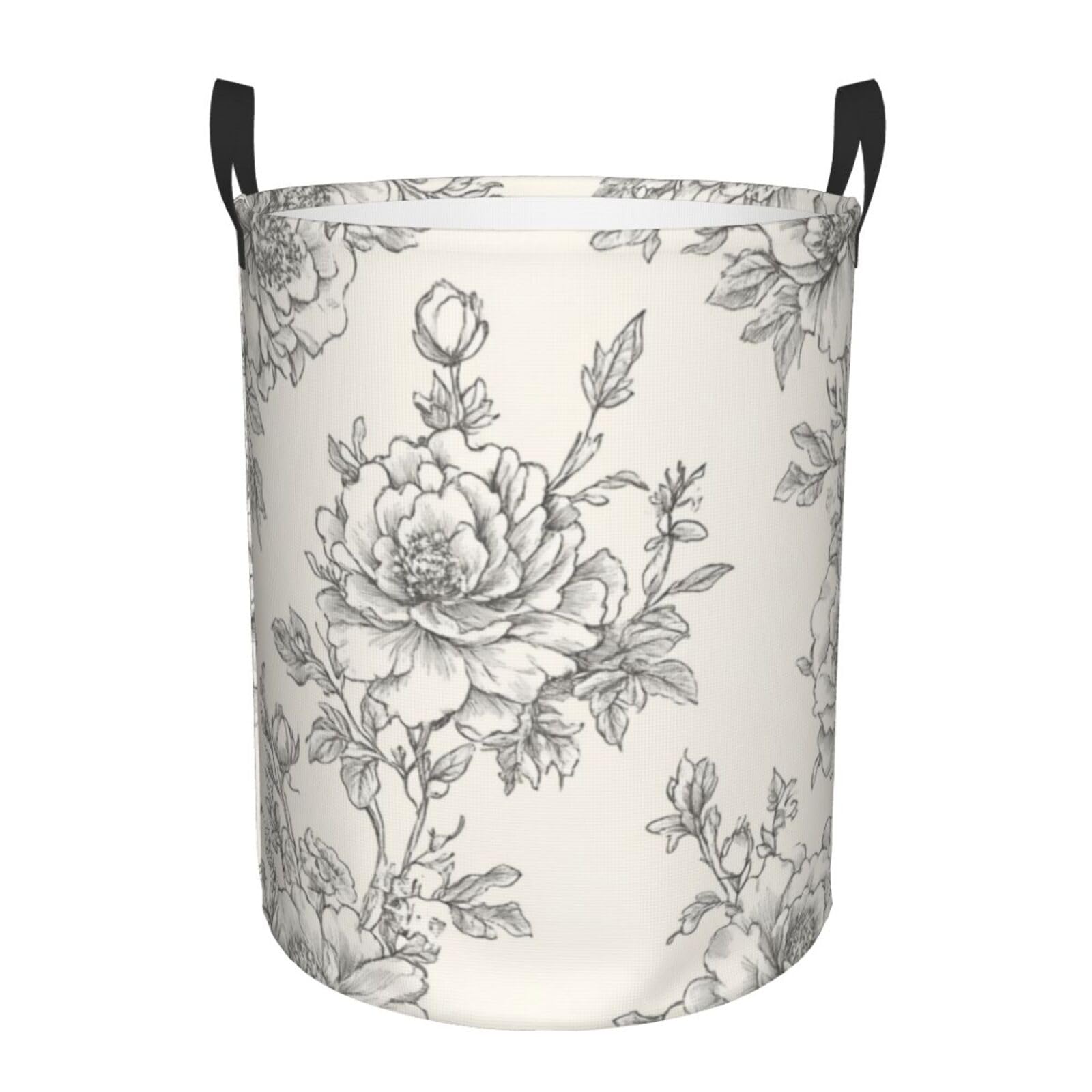 Cesta de lavandería impermeable de flores francesas para organizar el dormitorio o apartamento