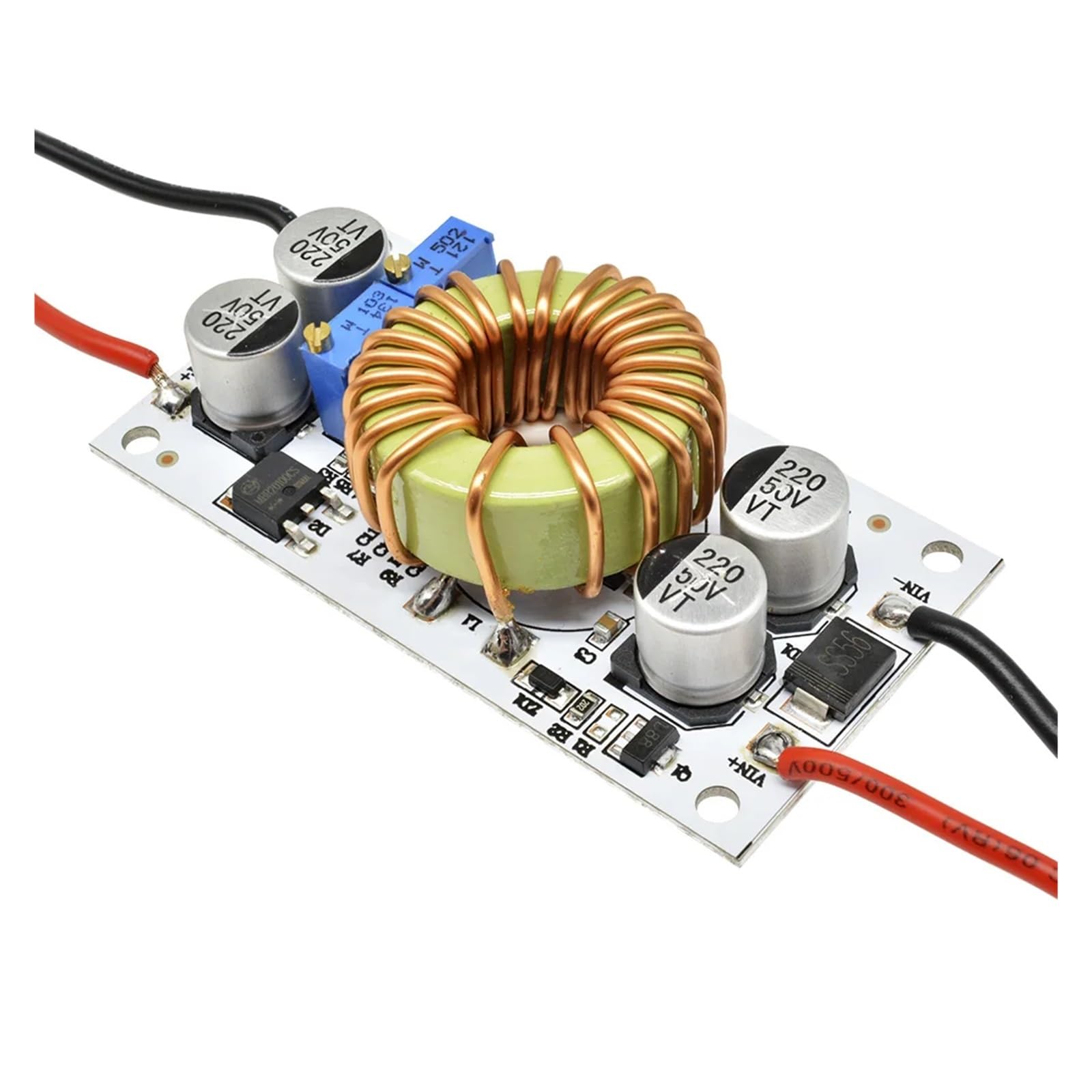 JVDDI LED Driver 500W/250W 10A Step Up Power Supply DC 8.5V-48V to 10-50V Boost Converter Constant Voltage Current Drive Module Adjustable CC CV(250W)