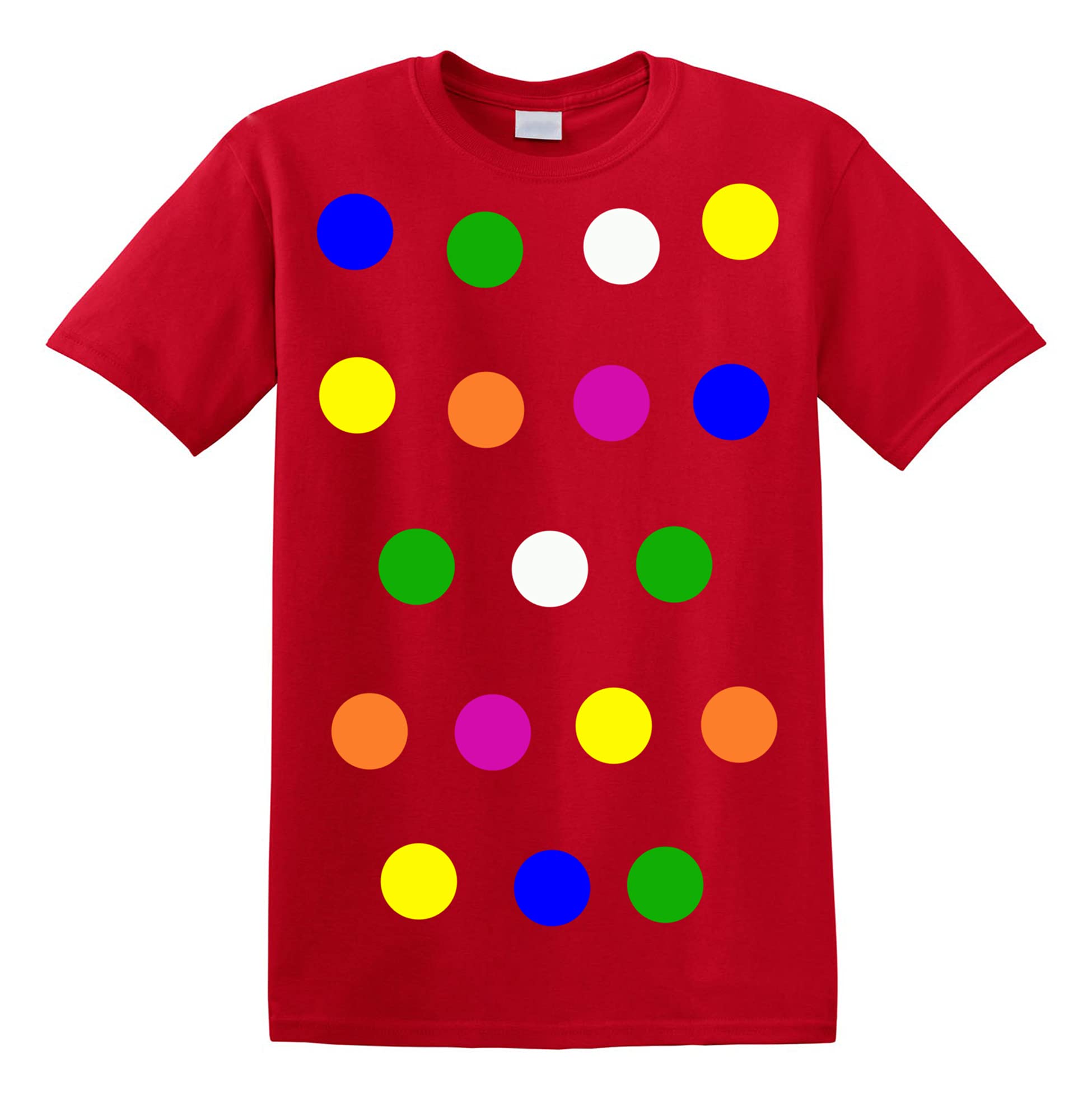 Zappatee Red Children's Colou Spotty Dotty T Shirt Xs