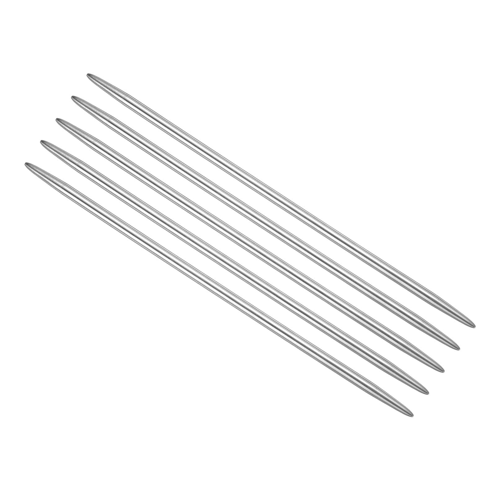 TA-VIGOR 4mm Double Pointed Knitting Needles 15cm Stainless Steel, 5pcs