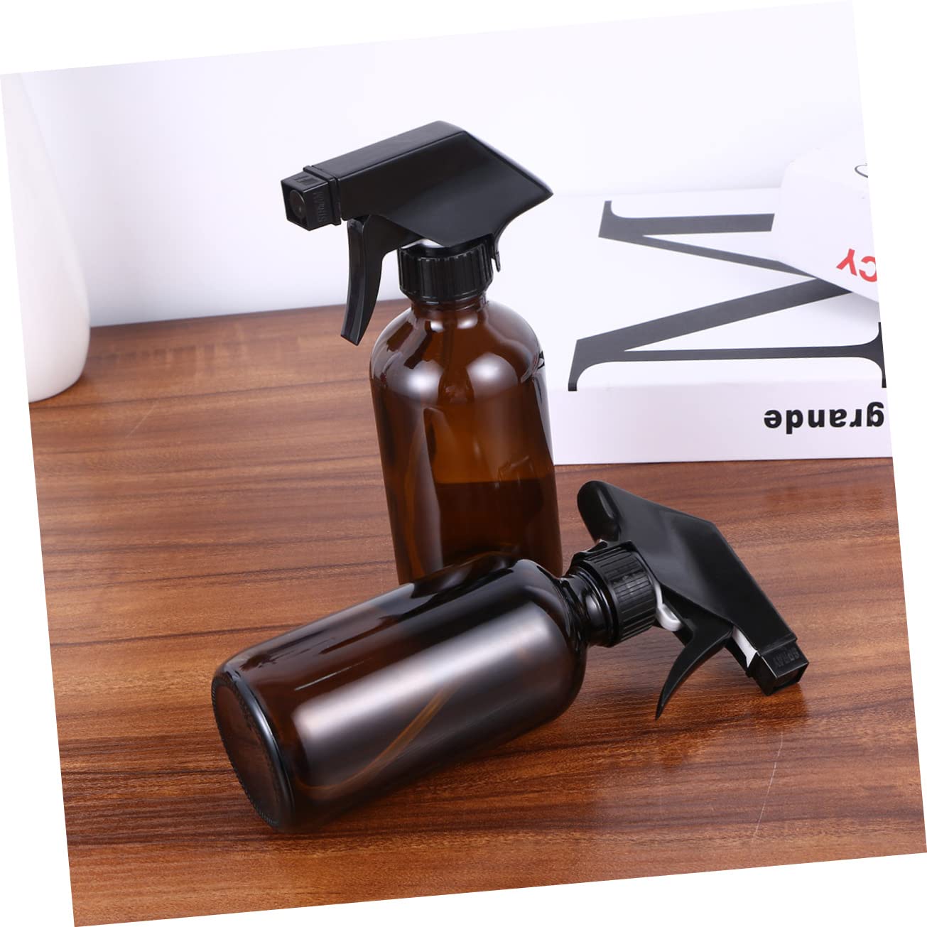 FRCOLOR 4piezas Botellas Spray Vidrio Pulverizador Agua Botellas Rociadoras Envases Llenables