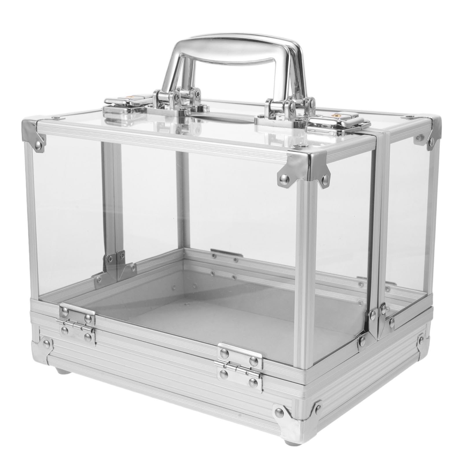 Toyvian Boîte de Rangement Transparente Grande Capacité avec Couvercle pour Organiser Disques et Albums pour Vinyles et CD Maison