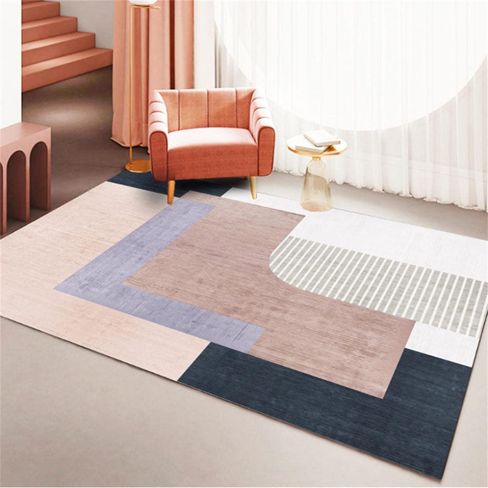 Alfombra Antiestatica Alfombras Infantiles Lavables Chicas alfombras Rosa púrpura casa Viva Alfombra algodón ctawling Toddler Alfombra 80x160cm Alfombra para Niños